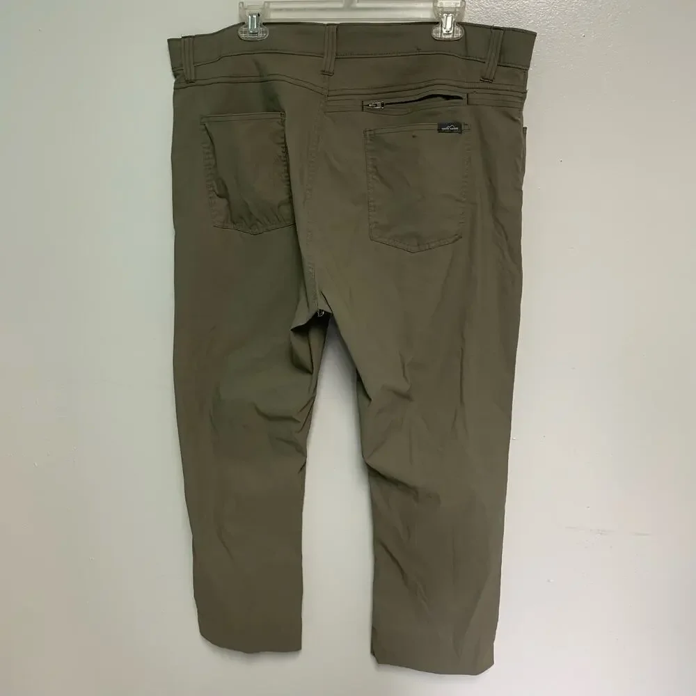Eddie Bauer Men's Khaki Tech Nylon Blend Pants Size 40 x 30